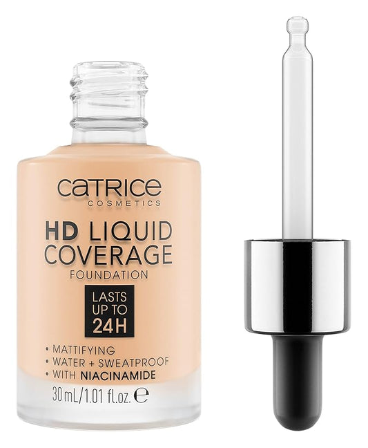 Catrice | HD Liquid Coverage Foundation | High & Natural Coverage | Vegan & Cruelty Free (005 | Ivory Beige)