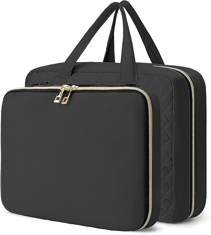 2 Psc Bag Of Free Disassembly Combination Large Travel Toiletry Bag With Makeup Bag,Dry & Wet Separation,Travel Organizer with Hanging Hook For Full-Sized Containers,Shampoo,Accessories,Toiletries