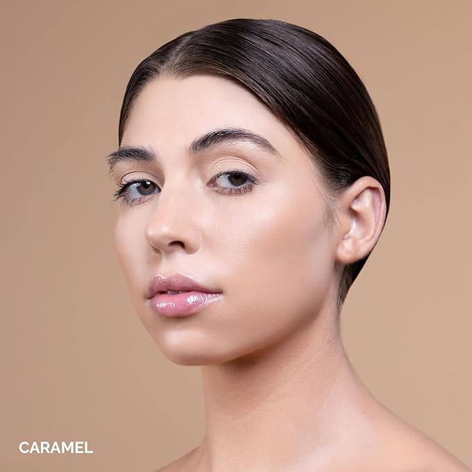 OFIR Skin Satin Medium Coverage Foundation | Lightweight Foundation Makeup with Vegan Formula | Blue Light Protection & Non-Creasing for Long-Lasting Wear | 1 FL OZ (Caramel - Medium Cool)