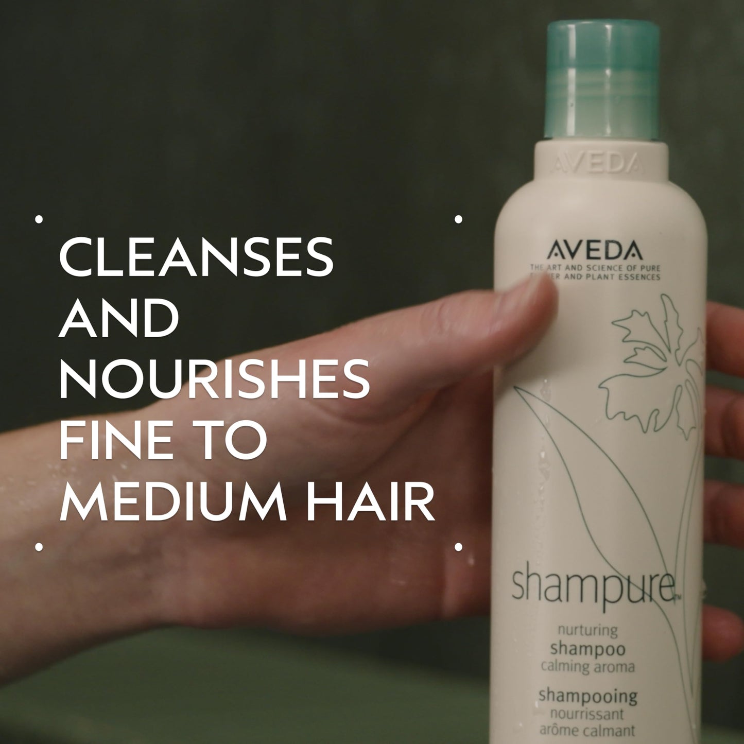 Aveda Shampure Nurturing Shampoo for Fine to Medium Hair | Gently Cleanses Hair | Daily Shampoo | 9% Naturally Derived* | Calming Aroma of Lavender & Ylang Ylang, 1.7 Fl Oz