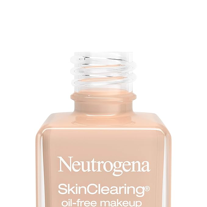 Neutrogena SkinClearing Oil-Free Makeup, Soft Beige 50, 1 Fl. Oz (Pack of 1)