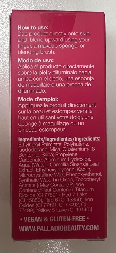 Palladio Liquid Blush for Cheeks & Lips 2-in-1 Makeup, Weightless Cream Formula, Smudge Proof Long-Wearing Pigmented, Natural Look, Dewy Finish, Deep Fuchsia