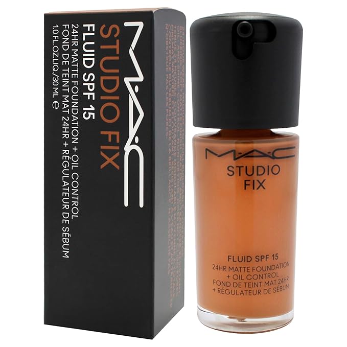 Studio Fix Fluid SPF 15 24Hr Matte Foundation Plus Oil Control - NW45 by MAC for Women - 1 oz Foundation