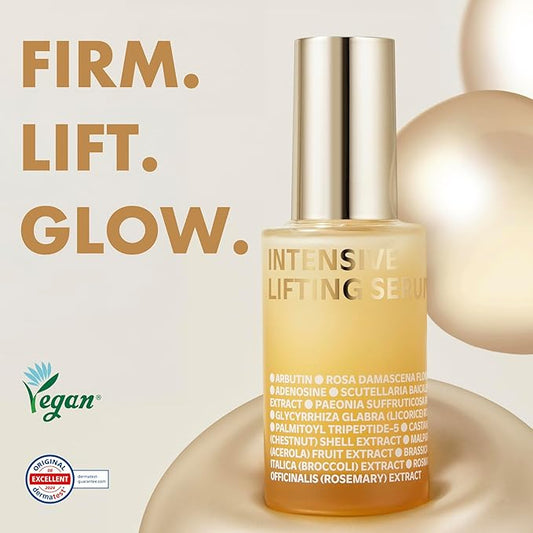 ISOI Intensive Lifting Serum, Premium Hydrating Serum for Skin Elasticity & Firmness, Daily Lifting Care for Face & Neck, Korean Skin Care (1.18 fl. oz, 35ml)
