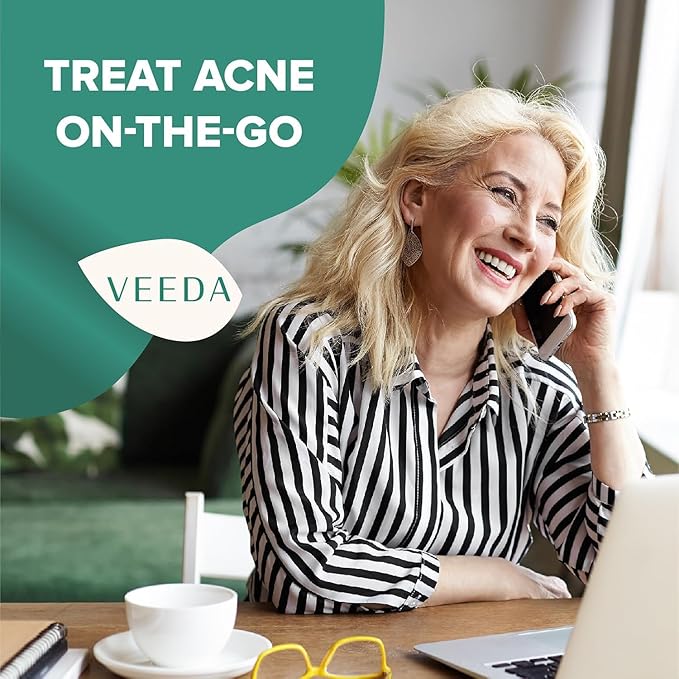 Veeda Glow Pimple Patches – Hydrocolloid Acne Stickers for Fast Healing, Invisible & Non-Irritating Zit Covers, Blemish Spot Treatment, 36 Count