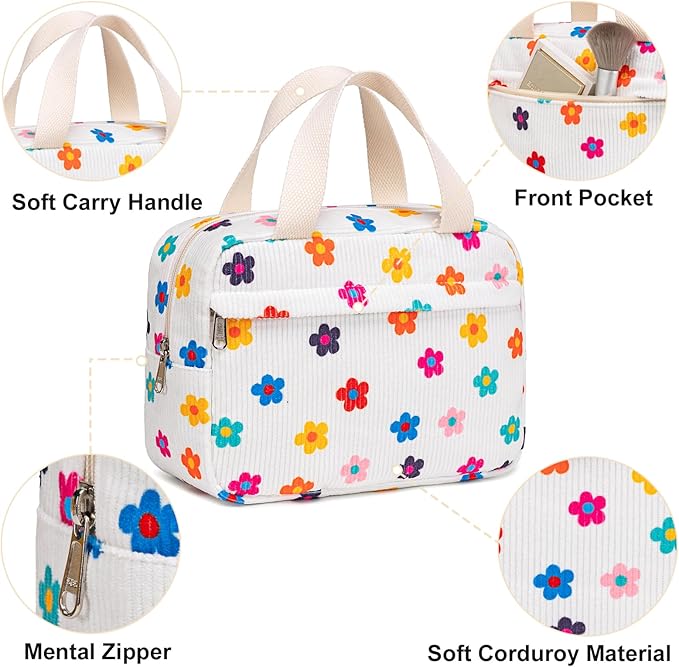 Makeup Bag for Women Cosmetic Bag Large Make Up Organizer Travel Toiletry Bags Waterproof Zipper Tote Pouch Purse for Girls