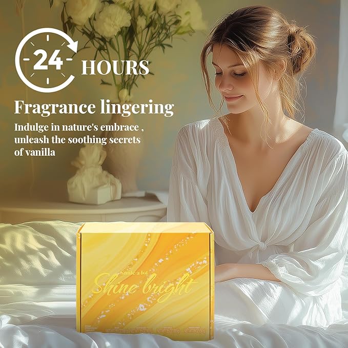 Bath and Body Gift Set for Women, 8 Pcs Vanilla Spa Set Gifts for Women, Not A Day Over Fabulous Gifts Set with Tumbler, Birthday Gifts for Women, Unique Gift Ideas for Her, Women, Mom