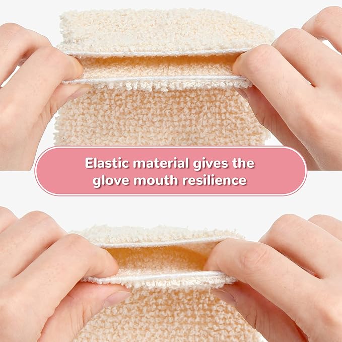 4 Pieces Bath Shower Mitt Exfoliating Mitt Scrubbing Glove Deep Exfoliating Bath Glove for Exfoliating Scrubber
