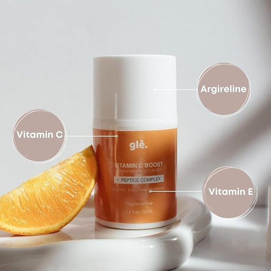 Super Hydro Boost Moisturizer with 5% Vitamin C & Olive Squalane Oil, Moisturizer for Fine Lines, Uneven Tone and Acne-Prone Skin, Fragrance-Free & Paraben-Free 1.7 Fl Oz.