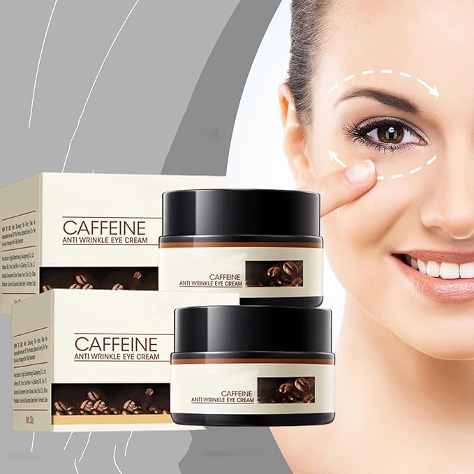 Retinol Caffeine Anti-Wrinkle Stay-Up Late Eye Cream, Retinol Caffeine Anti-Wrinkle Cream, Anti-Aging Eye Cream for Dark Circles & Puffiness (3PC)