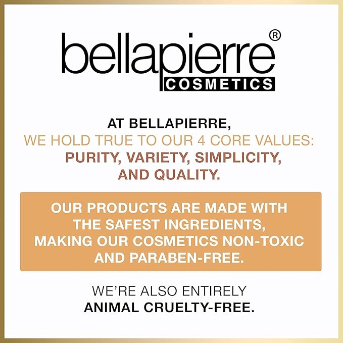 bellapierre Makeup Base | Waterproof, Long Lasting Formula | Flawless Complexion | Hypoallergenic & Safe for All Skin Types | Non-Toxic and Paraben Free | Oil and Cruelty Free - 0.3-Ounce