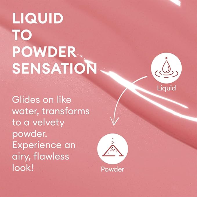 INTO YOU Liquid Blush for Cheeks, Water Sense Evolves Into Soft Fog Powder Matte and Natural Finish, Light and Comfortable Cream to Hold Makeup, Warm Apricot(A05)