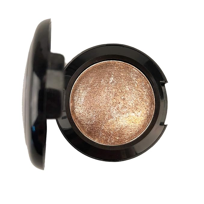 Mallofusa Single Color Baked Eye Shadow Palette Glitter Powder ,Brown,CES3812