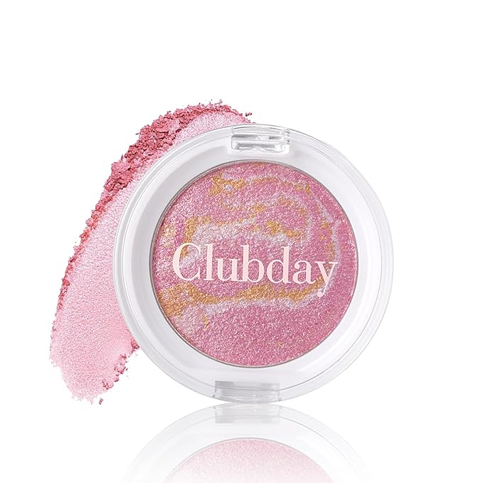Classic Color Marbleized Blush Highlighting Face Power Blush Gifts for Women Long Lasting Glowing, Smooth, Blendable Fit For All Skin Tones,0.12 Oz-01