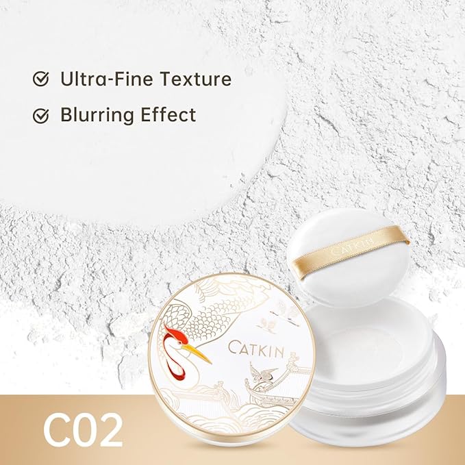 CATKIN Dreamworld Air Makeup Loose Powder Setting Finishing Powder Oil Control shimmer (C02)