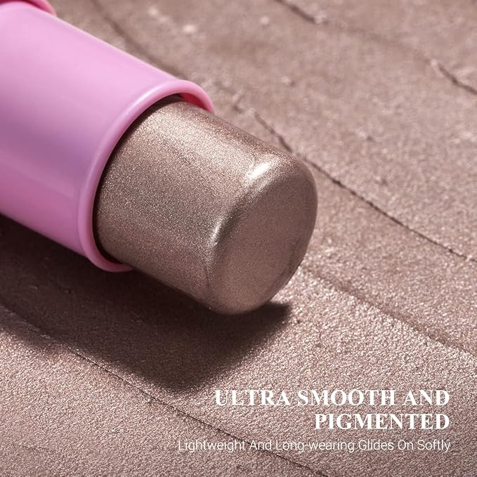 2Pcs Highlighter Moisturizer Makeup Sticks, Iluminator Face Stick