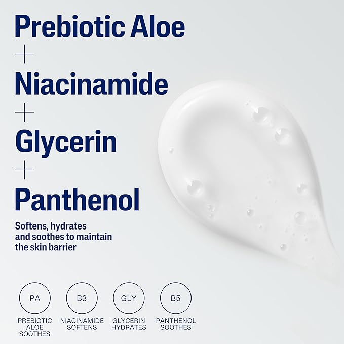 Cetaphil Cream to Foam Face Wash, Hydrating Foaming Cream Cleanser, 8 oz, For Normal to Dry, Sensitive Skin, with Soothing Prebiotic Aloe, Hypoallergenic, Fragrance Free