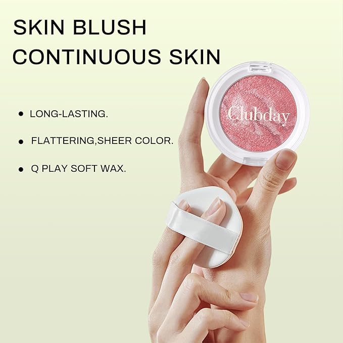 Classic Color Marbleized Blush Highlighting Face Power Blush Gifts for Women Long Lasting Glowing, Smooth, Blendable Fit For All Skin Tones,0.12 Oz-03