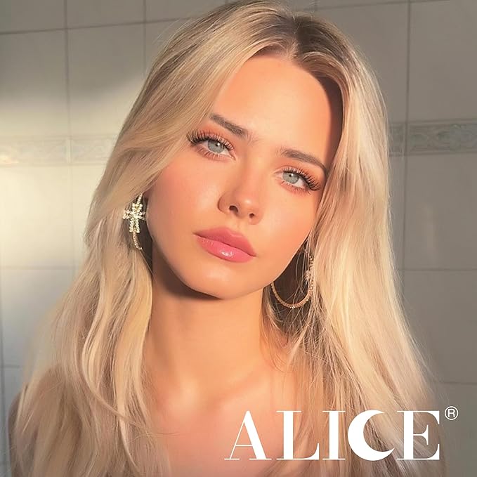 ALICE Lash Clusters Kit Natural Wispy Lash Extension Kit Clear Band Cluster Eyelash Extensions 140pcs 8-16mm Individual Lashes with Lash Glue Bond and Seal and Tweezers DIY at Home