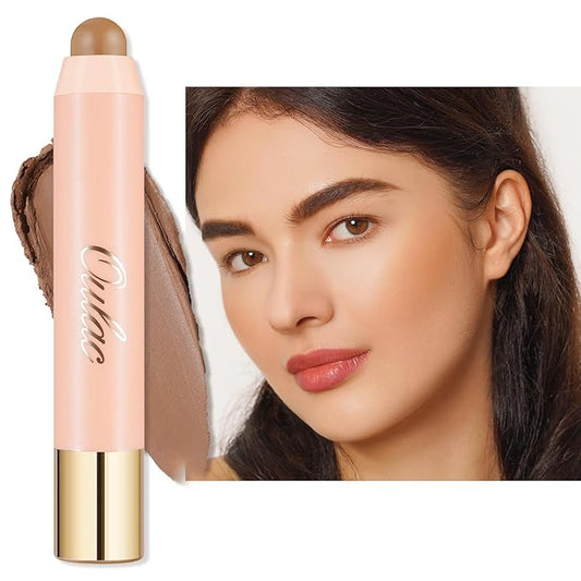 Oulac Contour Stick Makeup, Multi-use Cream Contour Stick, No Caking or Dragging, Matte Finish, Vegan, Cruelty-Free, C2 Toffee