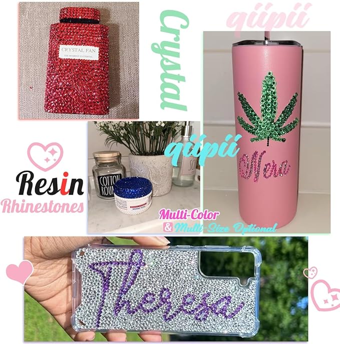 620PCS 6mm Silver Resin Rhinestones for Crafting Flatback Mine Silver Rhinestones Bulk SS30 Stones Diamonds Crystals Gems Charms for Nails Face Eyes Makeup Mugs Tumblers Bottles Cups DIY Crafts