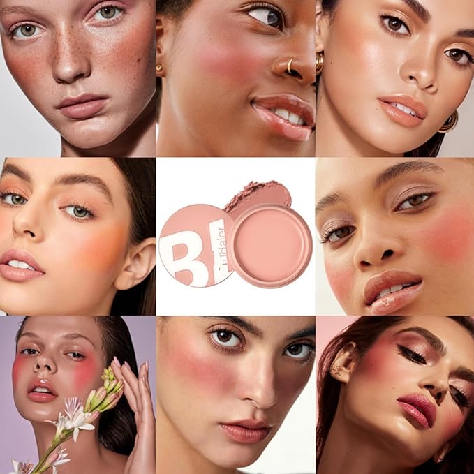 MAEPEOR Cream Blush 9 Color High-Pigmented Smooth Buildable Face Blush Long-Lasting Natural Look Blusher (Color 01)