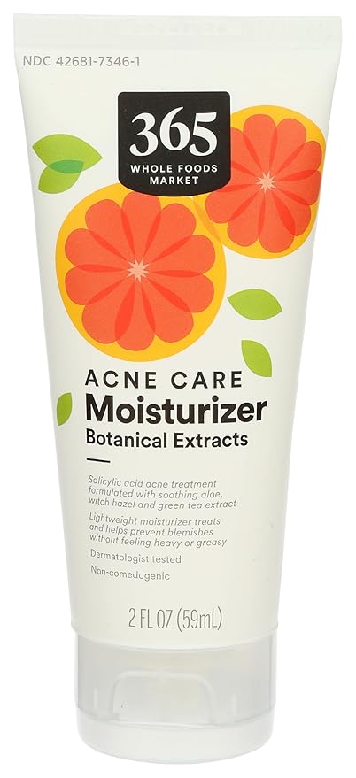 365 by Whole Foods Market, Acne Care Moisturizer with Botanical Extracts, Salicylic Acid Acne Treatment, 2 Fl Oz
