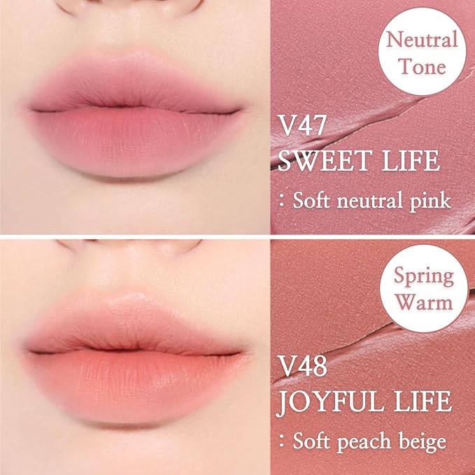 BBIA Last Velvet Tint MLBB Edition - Soft Creamy Matte Finish Lip Stain, Blur Effect & Velvety Texture, Long-Lasting, High Pigment, Non-Drying, Vegan, Korean Lip Makeup (V50 LONELY LIFE, Pack of 1)