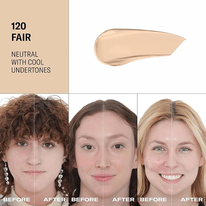 Youthforia Date Night Skin Tint Serum Foundation, Light-Medium Coverage, Hydrating Formula, Vegan & Cruelty-Free, 120 Fair - Neutral with Cool Undertones