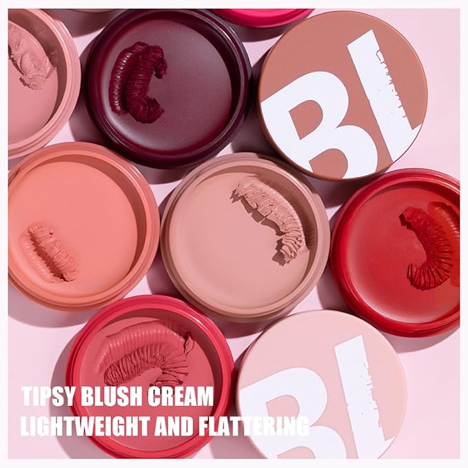 MAEPEOR Cream Blush 9 Color High-Pigmented Smooth Buildable Face Blush Long-Lasting Natural Look Blusher (Color 05)