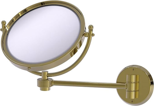 Allied Brass WM-5G/4X-LVN 8 Inch Wall Mounted Make-Up Mirror 4X Magnification, Lavender