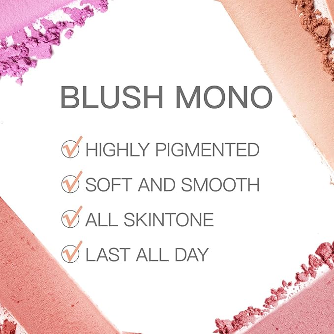 Oulac Matte Blush| Highly Pigmented Powder| Natural Matte Glow| Cruelty-Free Blush with Rose Oil| 08 The Miracle 4.8g