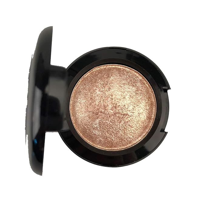 Mallofusa Single Shade Baked Eye Shadow Palette Glitter Powder in Shimmer 15 Metallic Colors Optional (Golden)