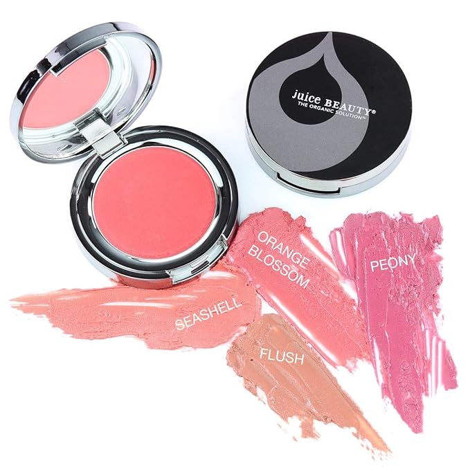Juice Beauty Phyto-Pigments Last Looks Cream Blush - 06 Peony - 3 g - Sheer-to-Bold Color for Cheeks, Lips + Eyes - Vegan, Cruelty Free