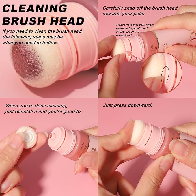 YOUNG VISION Shimmer Liquid Blush Wand - Radiant Cheek Tint | Luminous Rubor Liquido con Brillo | Dewy & Light-Reflecting | Maquillaje Iluminador para Mejillas,25ml/0.84 fl oz