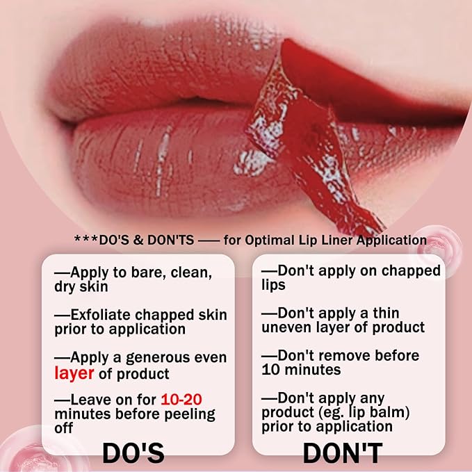 3Pcs Lip Liner, Matte Liquid Lipstick Nude Lip Gloss Waterproof Lip Tint Stain Non-stick Cup Peel Off Lipstick Lip Makeup for Women (Coffee & Cocoa & Rose)