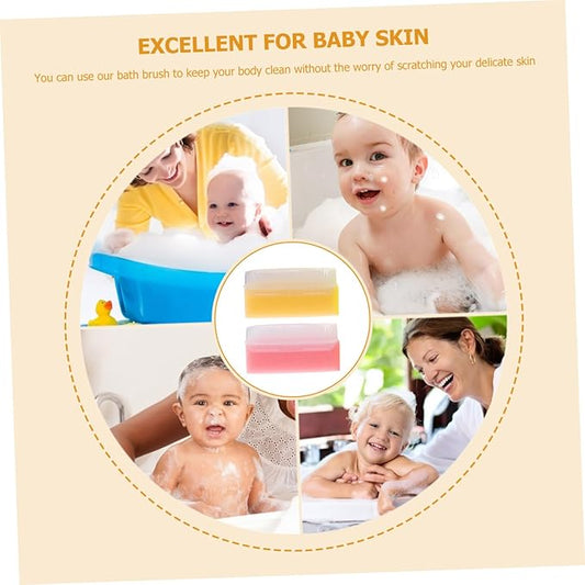 Didiseaon 2pcs Children's Tactile Brush Cradle Cap Nail Scrubber Baby Brush Scrub Brush Kids Hair Brush Silicone