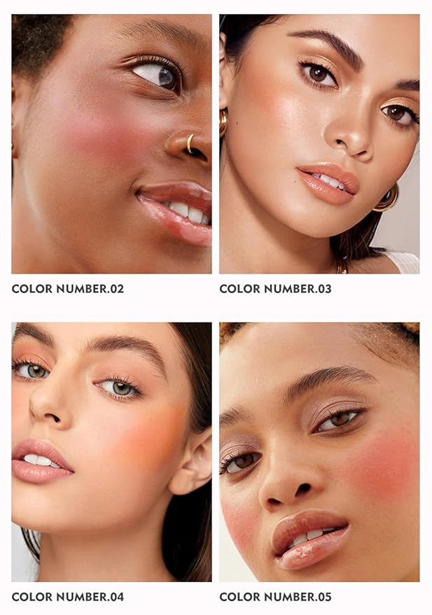 MAEPEOR Cream Blush 9 Color High-Pigmented Smooth Buildable Face Blush Long-Lasting Natural Look Blusher (Color 03)
