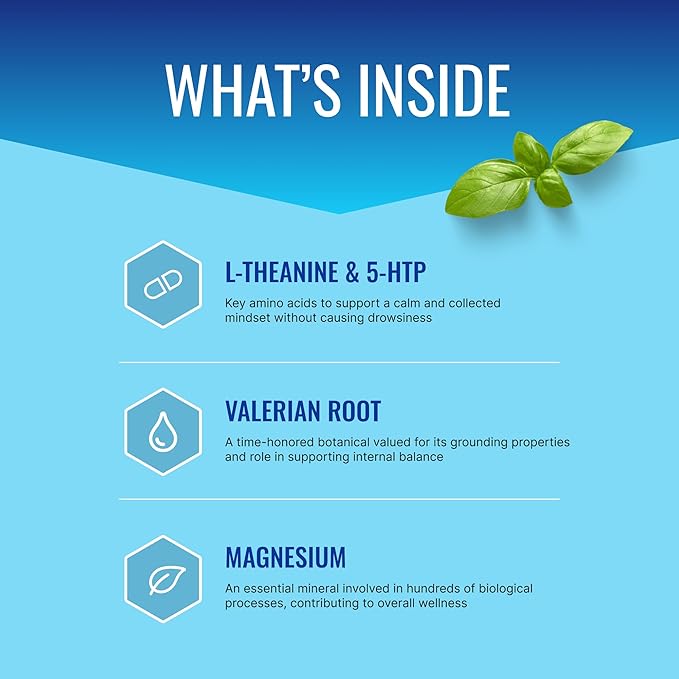 Approved Science Anxietex - Calm and Relaxation - L-Theanine and Magnesium - 60 Capsules - Vegan Friendly - 6 Month Supply