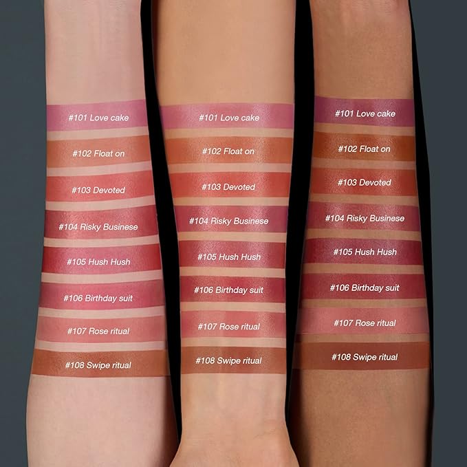 Cheek Gel Cream Liquid Blush Makeup, Soft Lightweight Breathable Feel, Long-Wearing, Smudge Proof, Natural-Looking, Skin Tint Blush Makeup (#106 BIRTHDAY SUIT)