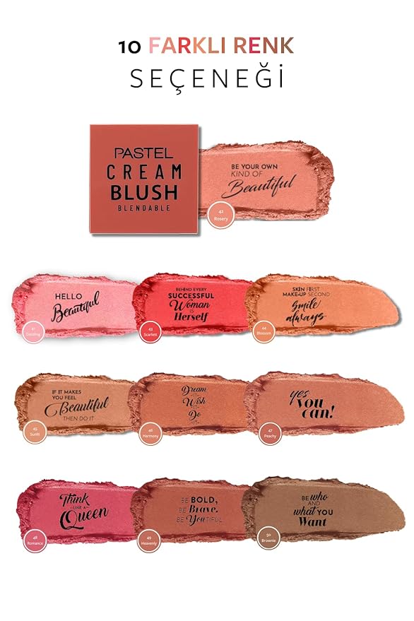 Cream Blush 42 | Pink | Fresh | Healthy & Natural Look | Ligh Weighted Formula | Sebum Control Richly Pigmented | Easily Blendable | Long Lasting | Semi Matte | 0.18 oz.