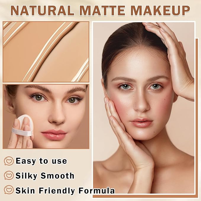Airbrush Foundation Makeup Spray Full Coverage Foundation for Mature Skin,Long-lasting Airbrush Flawless Setting Spray,Waterproof Foundation for Smooth Radiant Skin (04 Porcelain Color)