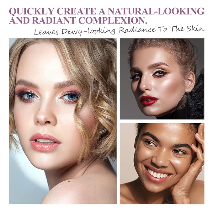 2Pcs Highlighter Moisturizer Makeup Sticks, Iluminator Face Stick