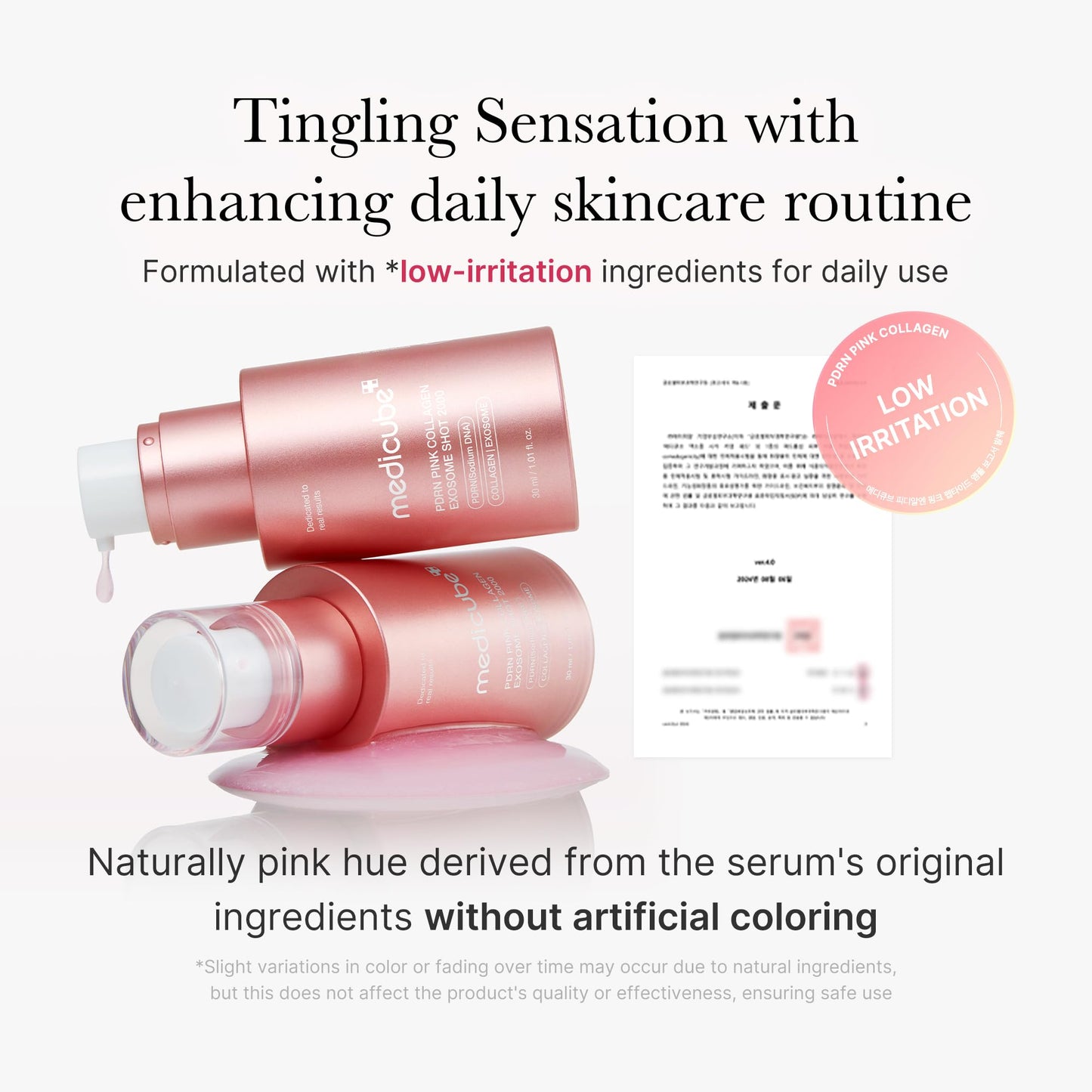 medicube PDRN Pink Collagen Exosome Shot Serum 2,000 PPM | Liquid Skin Booster | Exosome, Salmon DNA PDRN, Spicules | Uneven Skin Tone, Pore Care, Skin Texture | Korean Skin Care 1.01 fl.oz