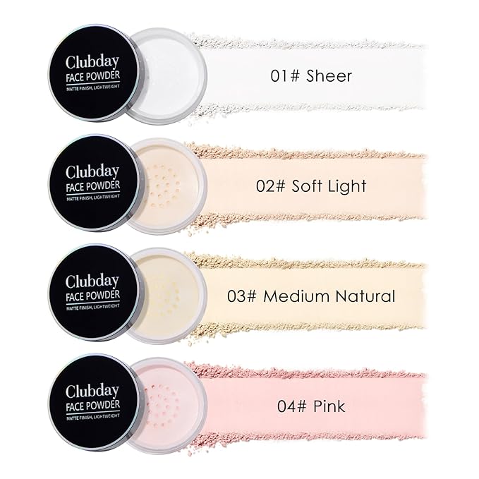 Multi Makeup Loose Setting Powder Lightweight,High Coverage,Shine Control,Waterproof Curated For All Skin Types - Sheer，6g (0.21 oz)