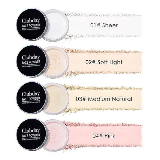 Multi Makeup Loose Setting Powder Lightweight,High Coverage,Shine Control,Waterproof Curated For All Skin Types - Sheer，6g (0.21 oz)