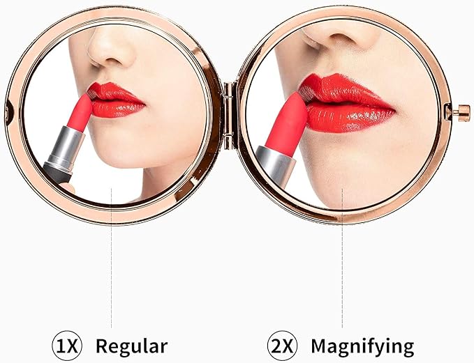 Birthday Gifts for Women-Not a Day Over Fabulous Happy Birthday Mom Gifts Portable Compact Mirror for Girl Unique Birthday Gift Ideas for Mom Sister Her Best Friends Female Wife Teen Girls Rose Gold