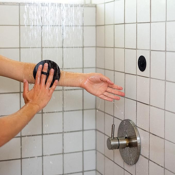 Boie USA Loop Body Scrubber - Soft Silicone-Like Exfoliating Shower Scrubber, Body Cleansing Brush - Hang-to-Wall Loofah Replacement - Antimicrobial Body Exfoliator for All Skin Types - Pink