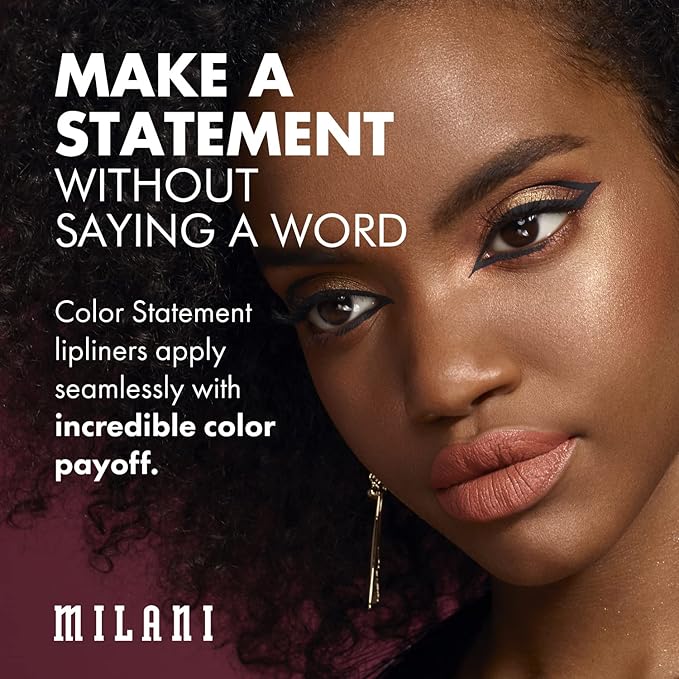 Milani Color Statement Lipliner - Bordeaux (0.04 Ounce) Cruelty-Free Lip Pencil to Define, Shape & Fill Lips