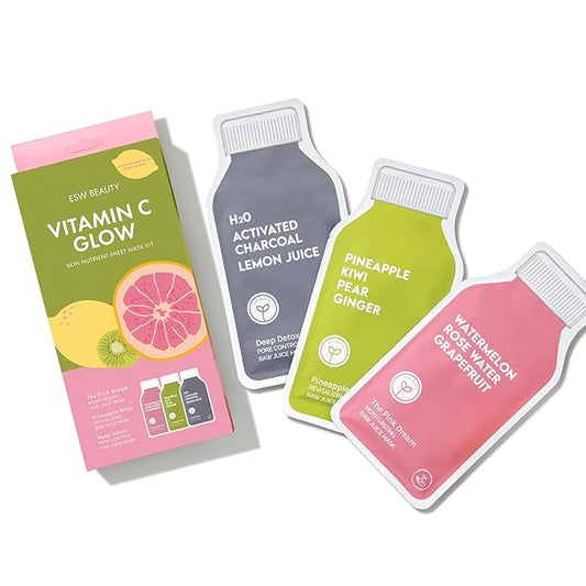 ESW Beauty Vitamin C Glow Antioxidant Rich Sheet Mask Set